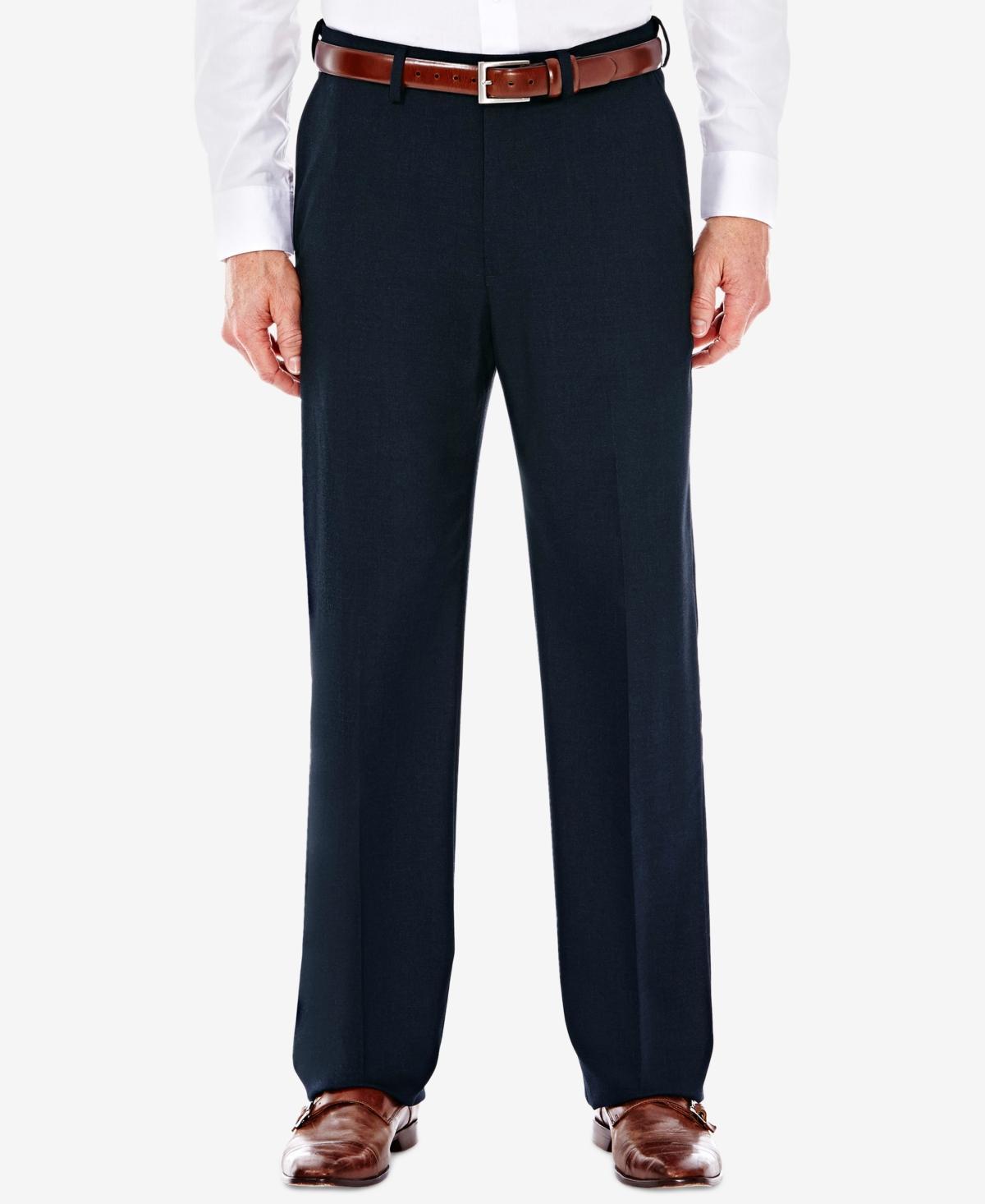 Men's J.M. Haggar® Premium Classic-Fit Flat-Front Stretch Suit Pants, Size: 42X30, Medium Gray Product Image