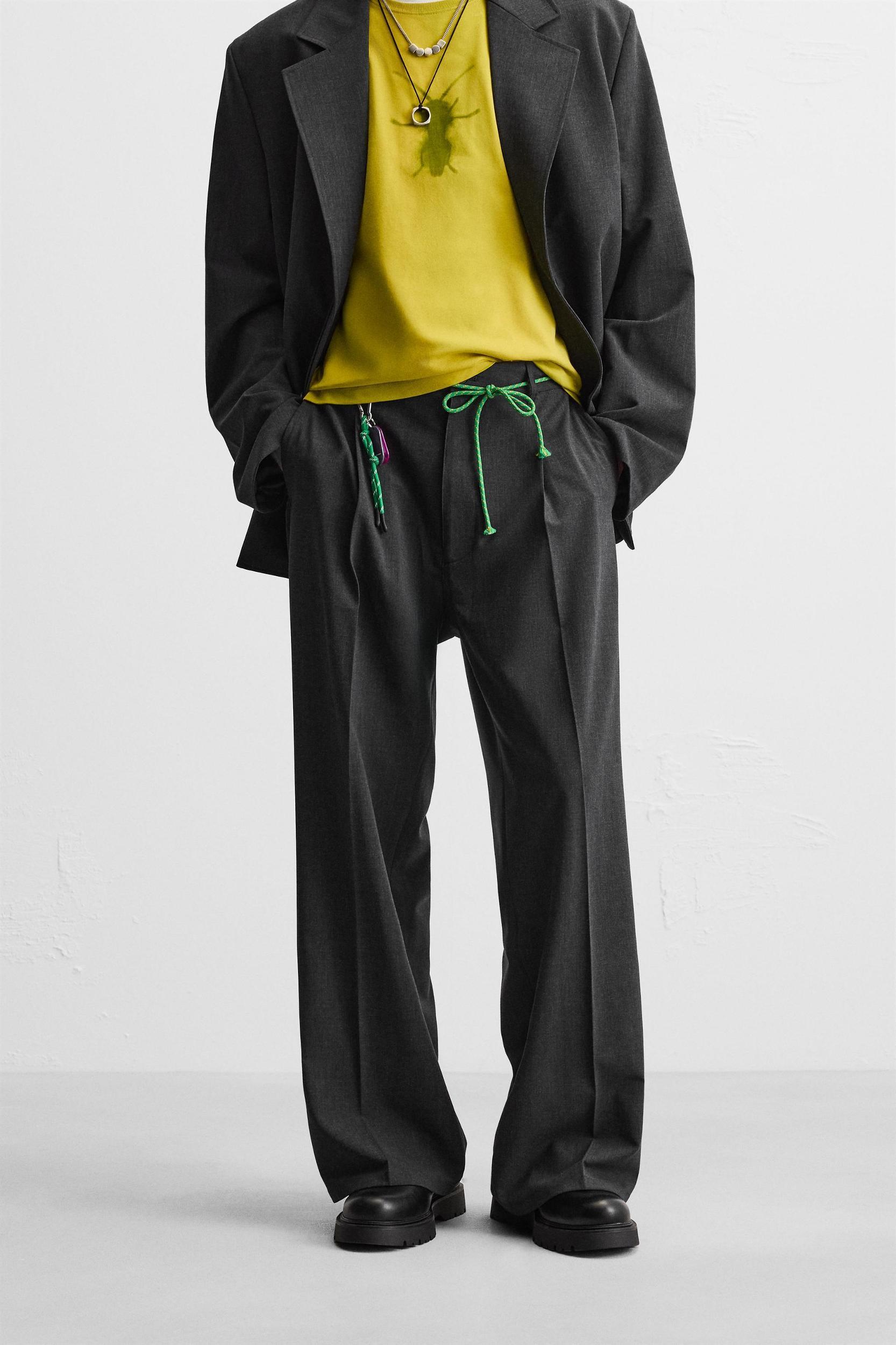 PLEATED SUIT PANTS Product Image