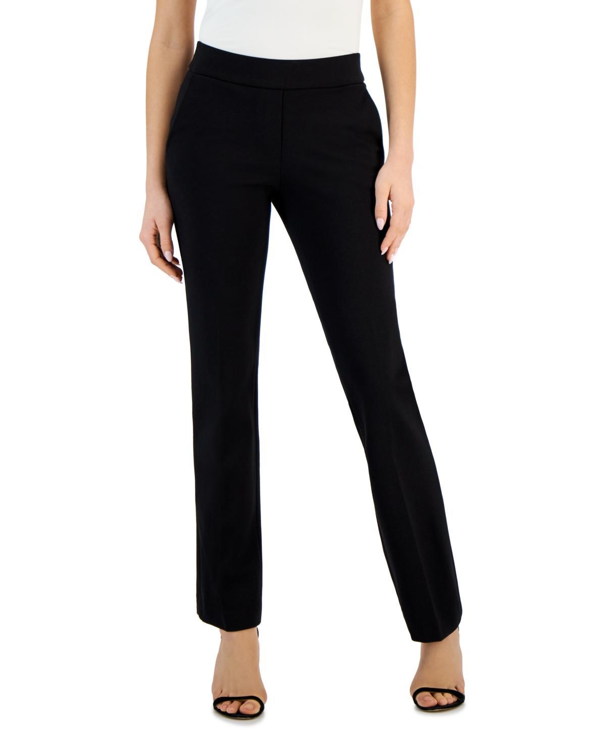 Anne Klein Womens Mid-Rise Pull-On Slash-Pocket Pants Product Image