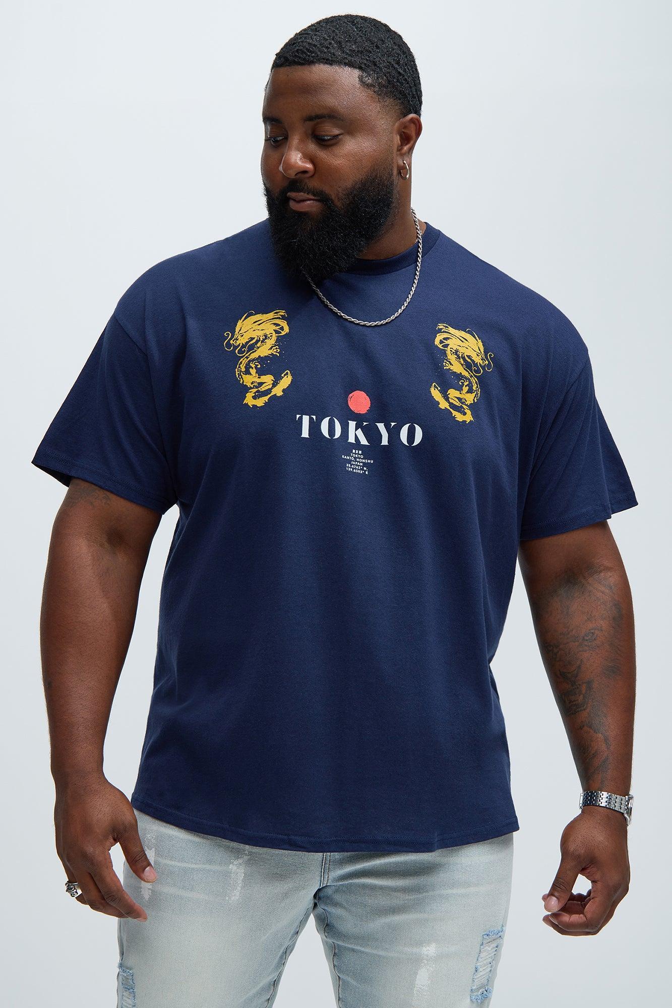 Tokyo Short Sleeve Tee - Navy Product Image