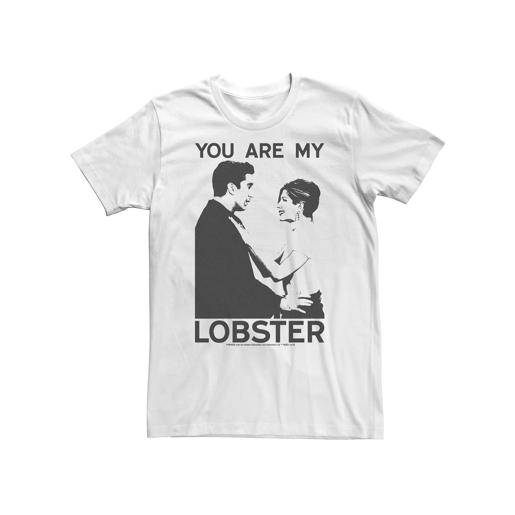 Big & Tall Friends Ross And Rachel You Are My Lobster Tee, Men's, Size: 4XL, White Product Image