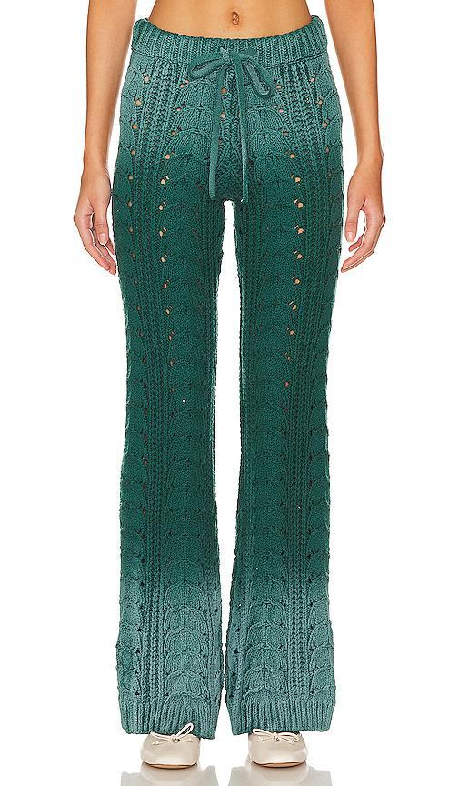 Lovers and Friends Jelissa Ombre Knit Pant in Green Ombre Product Image