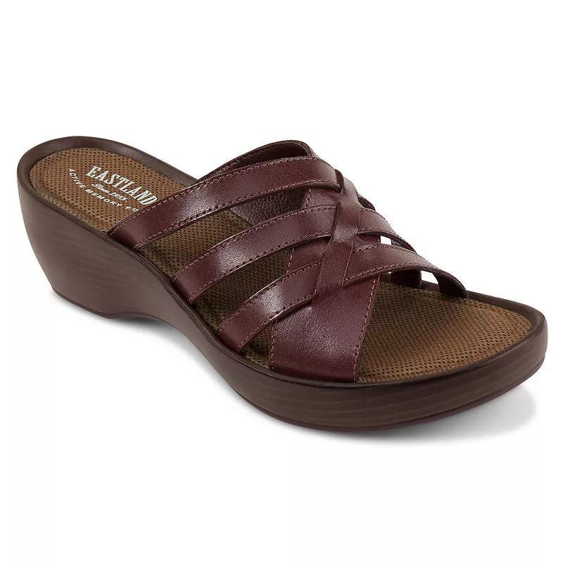 Eastland Womens Poppy Wedge Sandal Comfort Slides Product Image