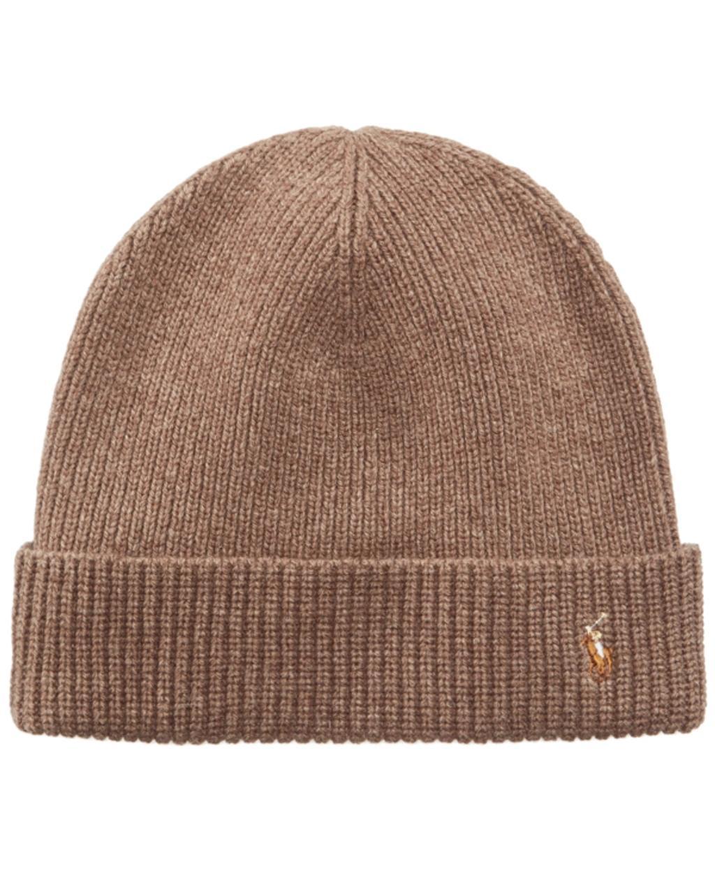 POLO RALPH LAUREN Men's Signature Cuff Hat In Brown Product Image