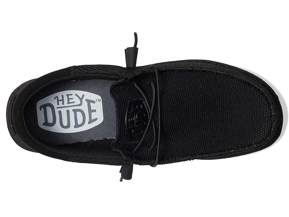 HEYDUDE Mens HEYDUDE Wally Mono - Mens Shoes Black/Black Product Image