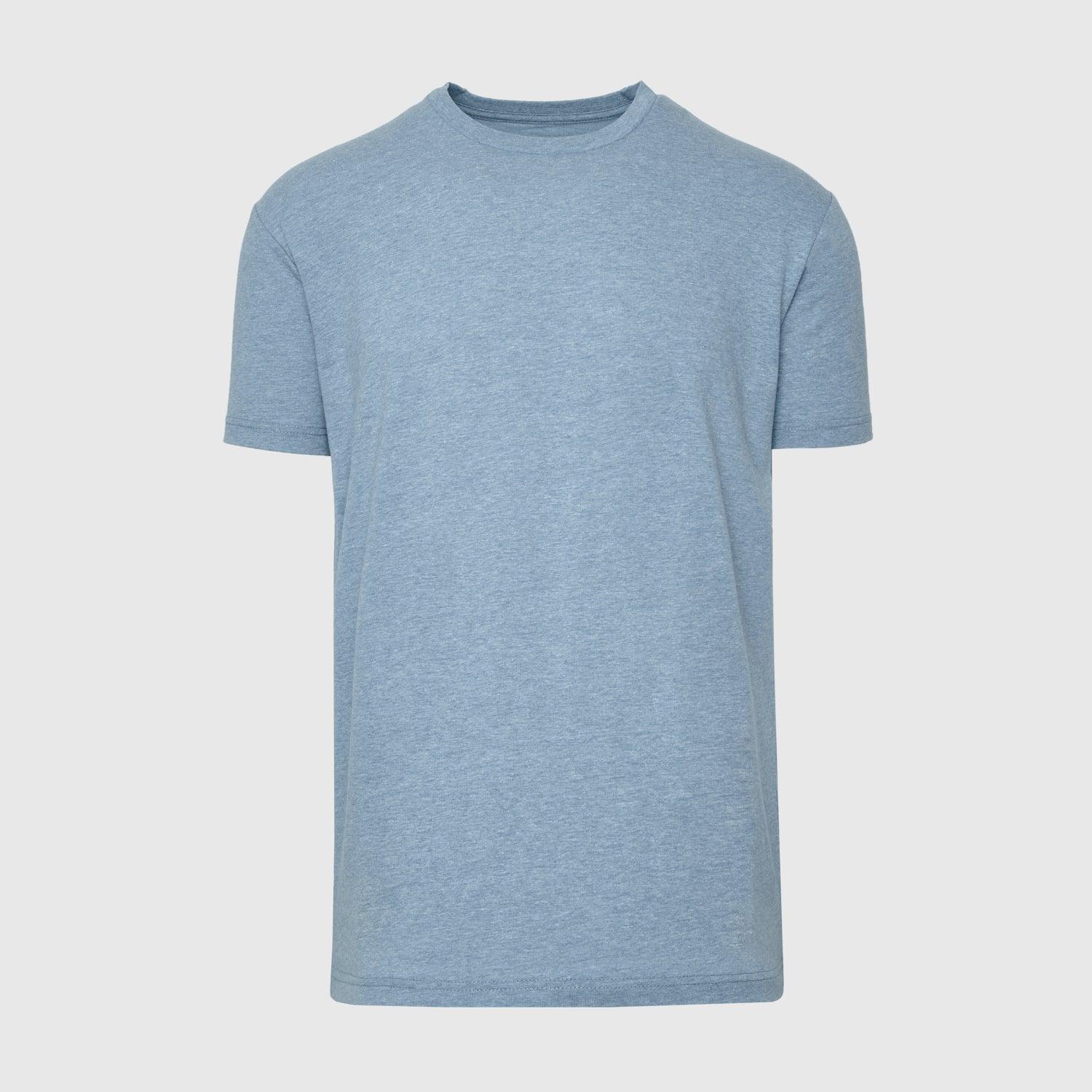 Heather Indigo Short Sleeve Crew Neck Tee Product Image