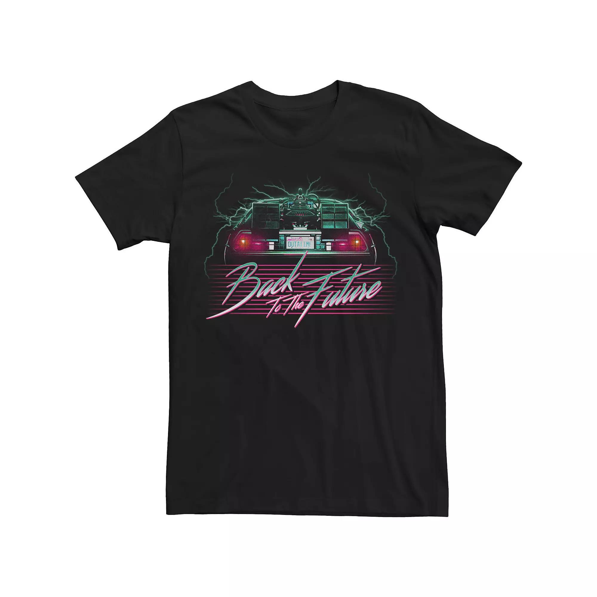 Big & Tall Back to The Future Neon Poster Tee, Men's,  Product Image