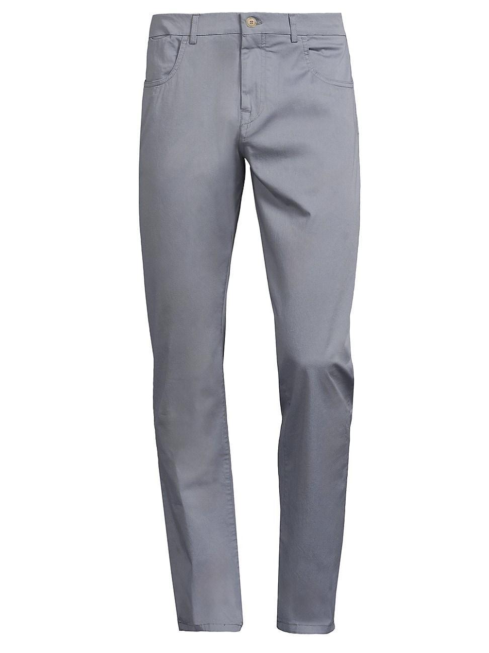 Mens Stretch-Cotton Five-Pocket Trousers Product Image