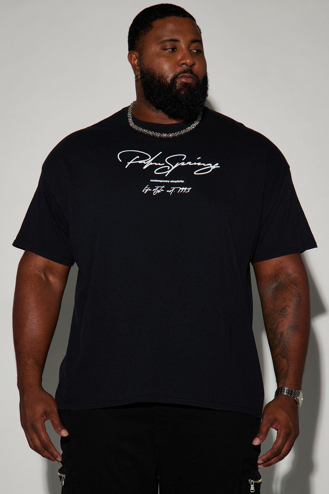 Palm Springs Vibes Short Sleeve Tee - Black Product Image
