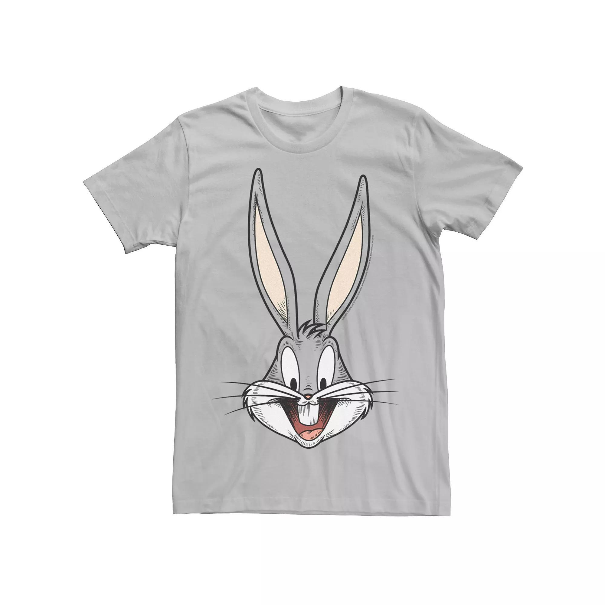 Men's Looney Tunes Bugs Bunny Face Graphic Tee,  Product Image
