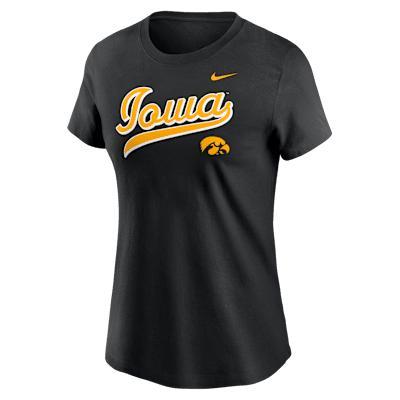 Iowa Athletic Prep Arch Local Script Nike Womens College T-Shirt | NKAF00AIA-XFN Product Image