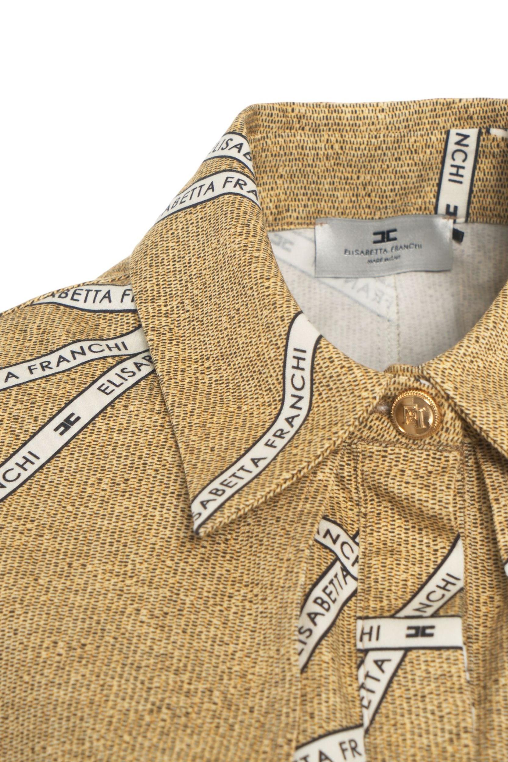 Cropped blouse with print Product Image