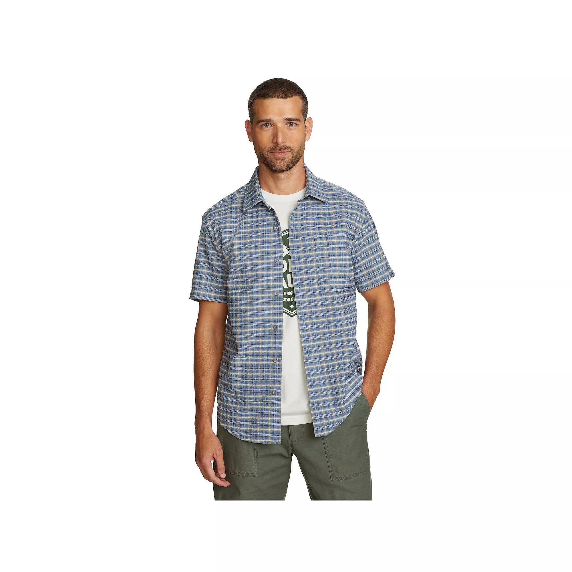 Big & Tall Eddie Bauer Short Sleeve Seersucker 2.0 Shirt, Men's,  Product Image