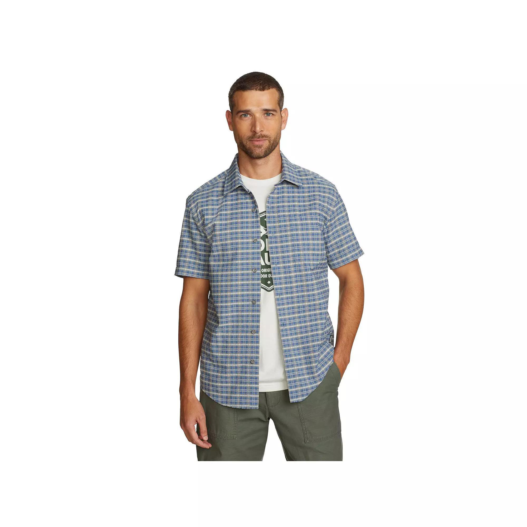 Big & Tall Eddie Bauer Short Sleeve Seersucker 2.0 Shirt, Men's,  Product Image