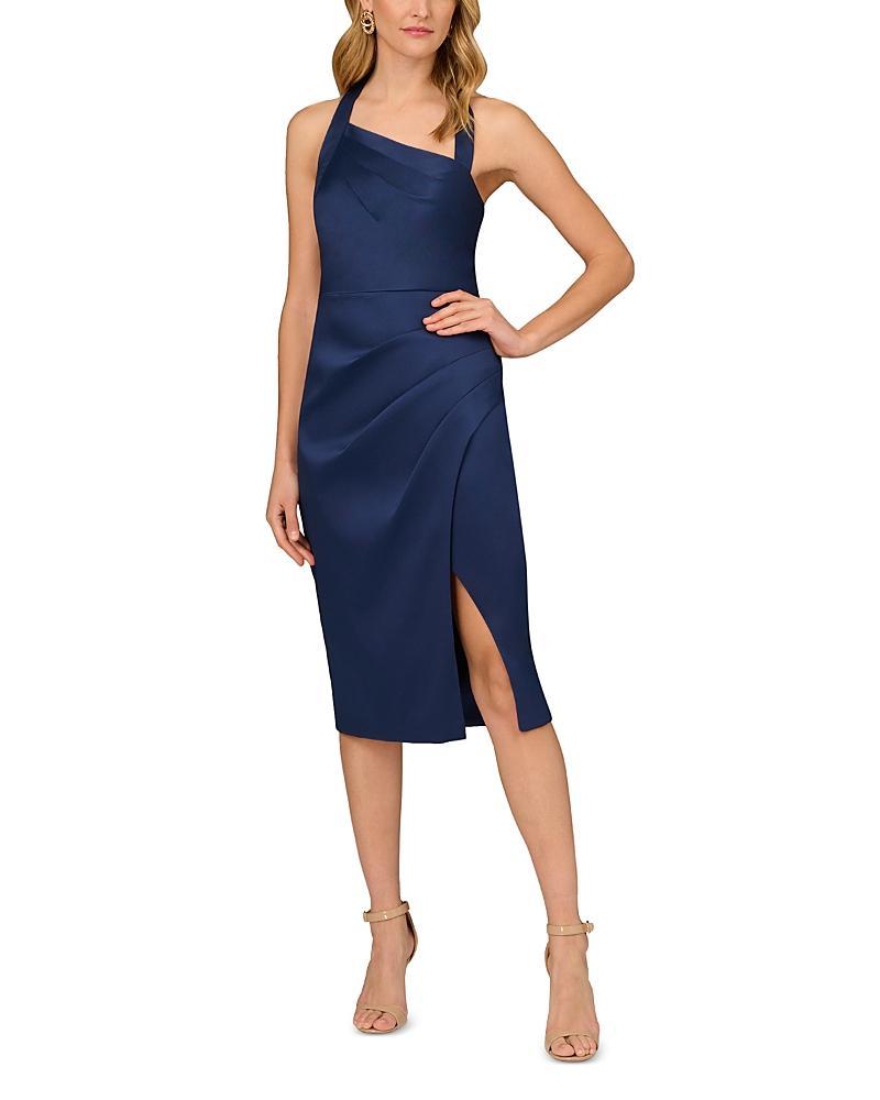 Womens Satin Halterneck Dress Product Image