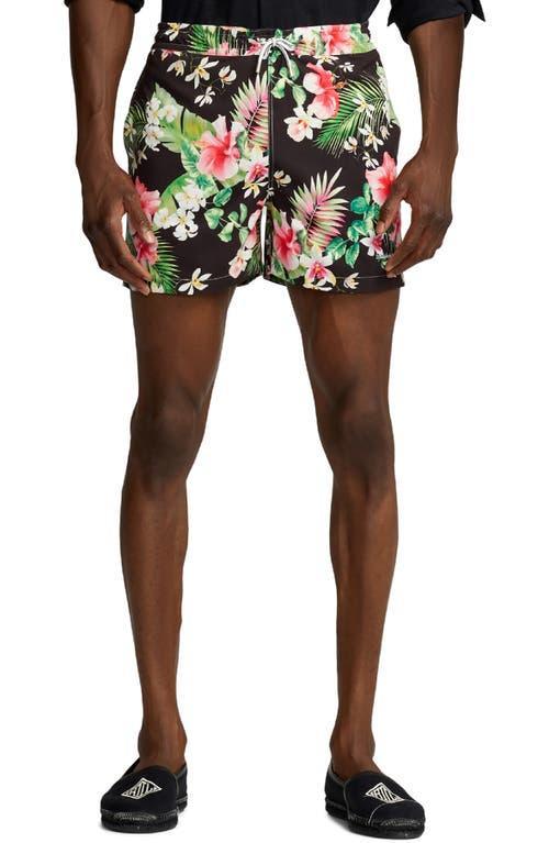 Mens Amalfi Floral Swim Trunks Product Image