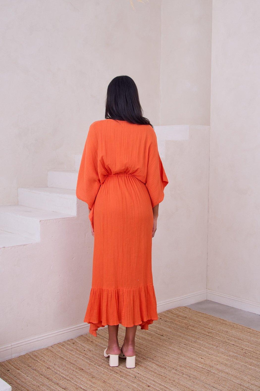 Crochet Rainbow Kaftan Maxi Product Image