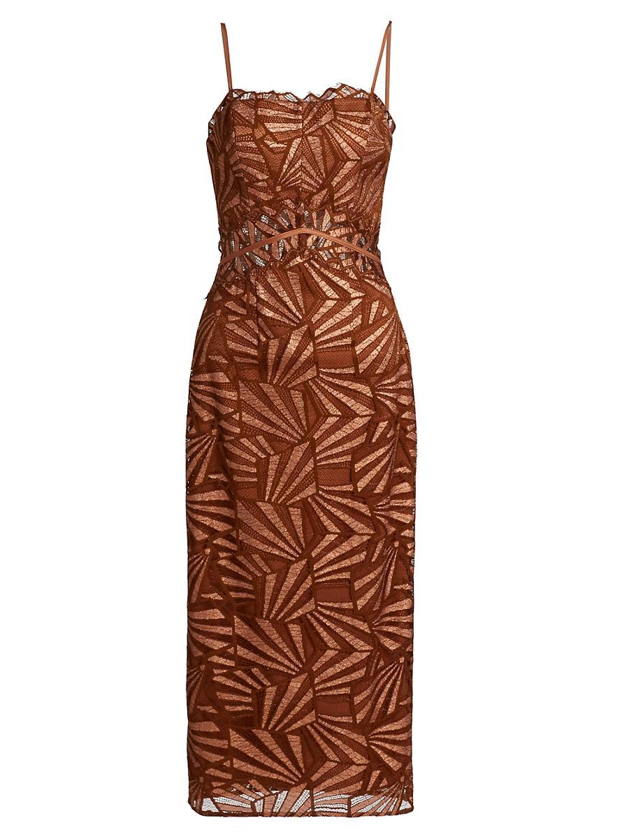 Womens Nonie Lace Midi-Dress Product Image