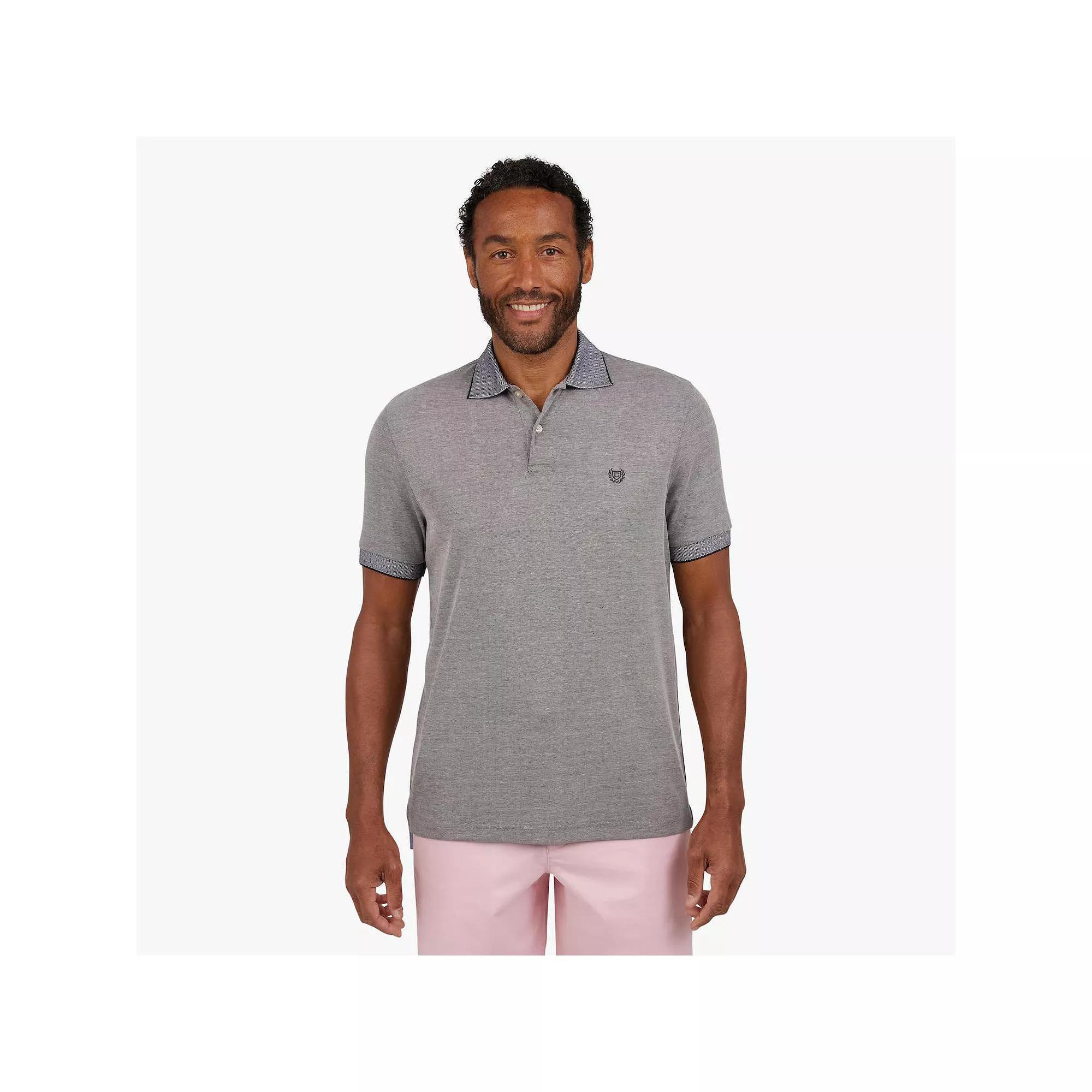 Men's Chaps Stretch Short Sleeve Polo, Size: Medium, American Black Product Image