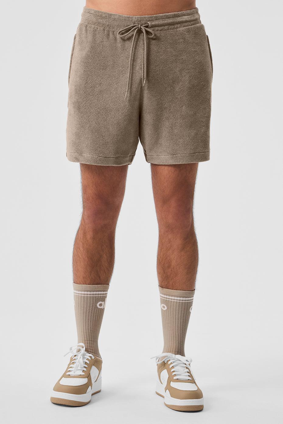 7" Coastal Terry Short - Gravel Product Image