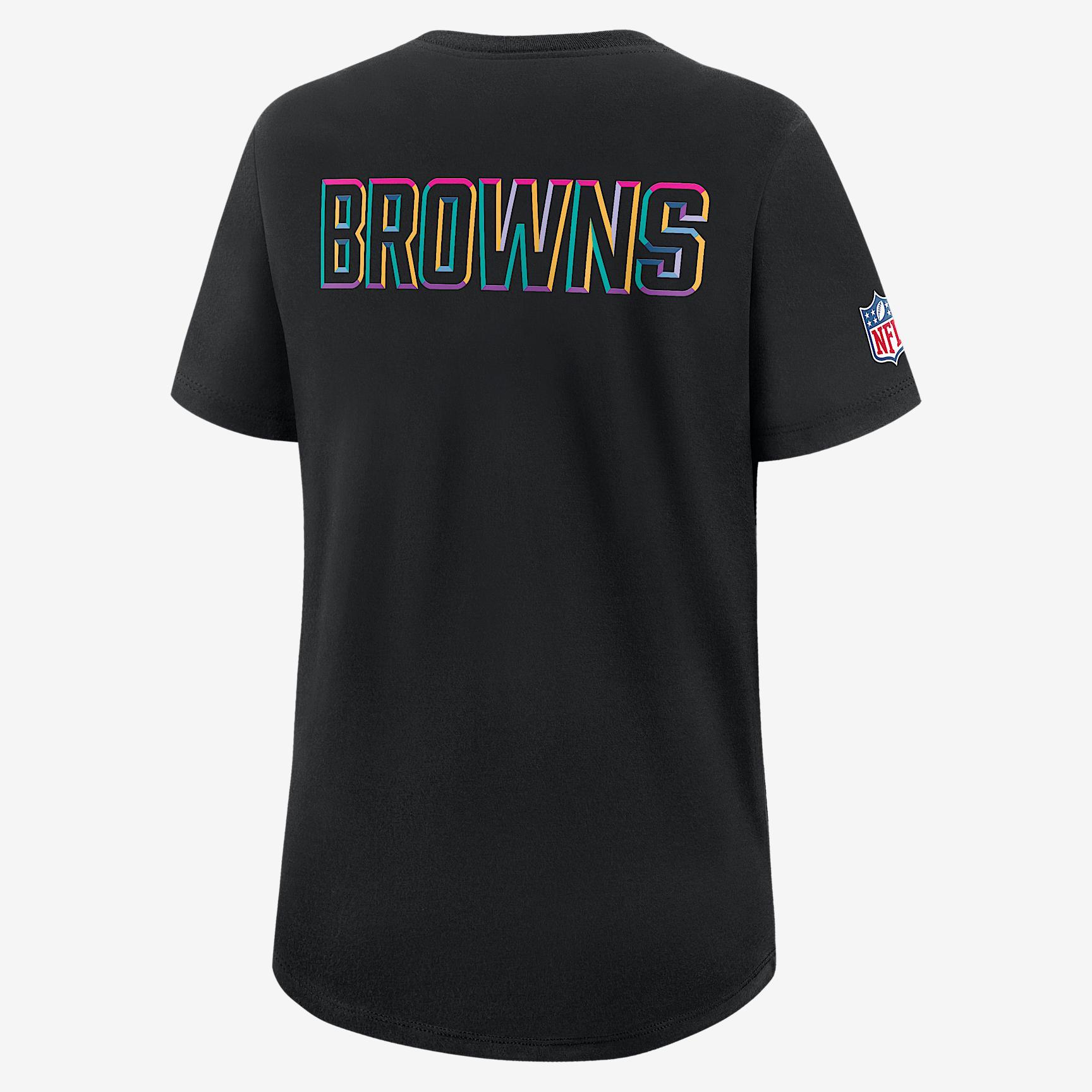 Cleveland Browns Crucial Catch Women's Nike Dri-FIT NFL T-Shirt Product Image