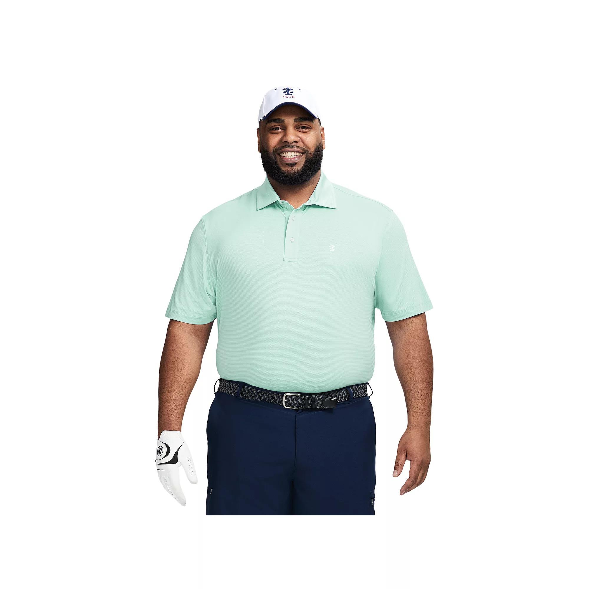 Big & Tall IZOD Swingflex Elite Golf Short Sleeve Polo Shirt, Men's, Size: 3XL Tall, Limpet White Product Image