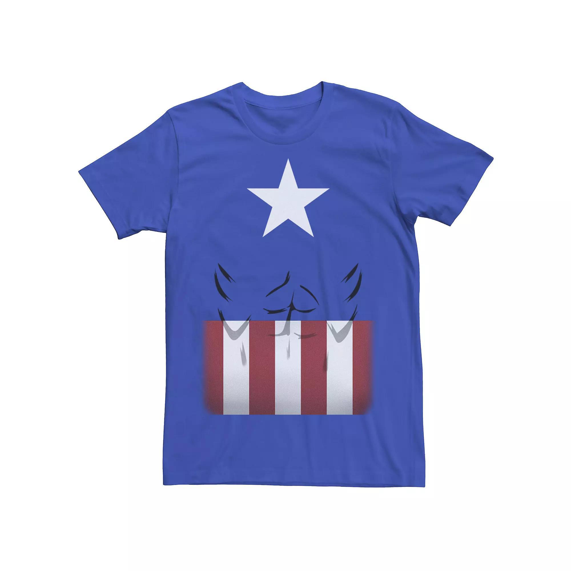 Men's Marvel Simpler Captain Suit Graphic Tee, Size: Medium, Royal Product Image