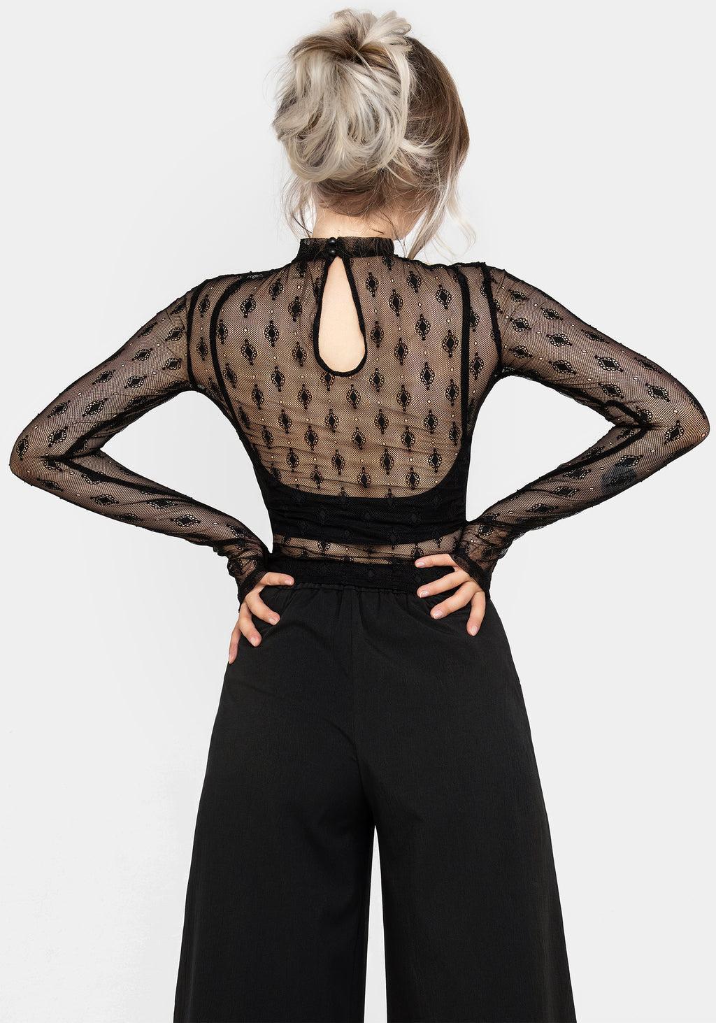 Essendi Long Sleeve Mesh Top Product Image