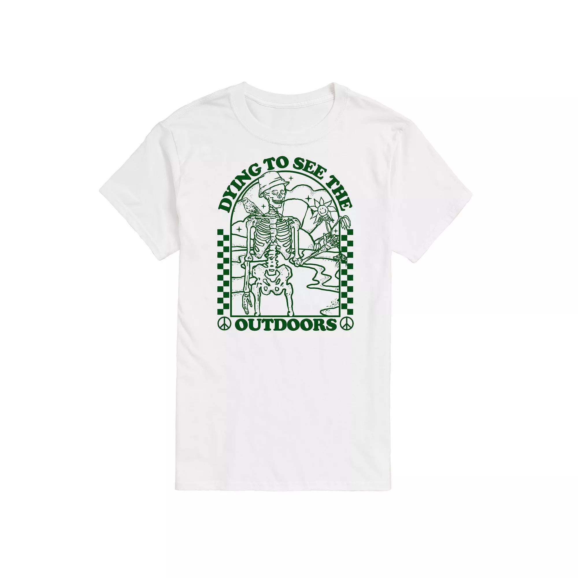 Men's Dying To See Outdoors Tee, Size: Small, White Product Image