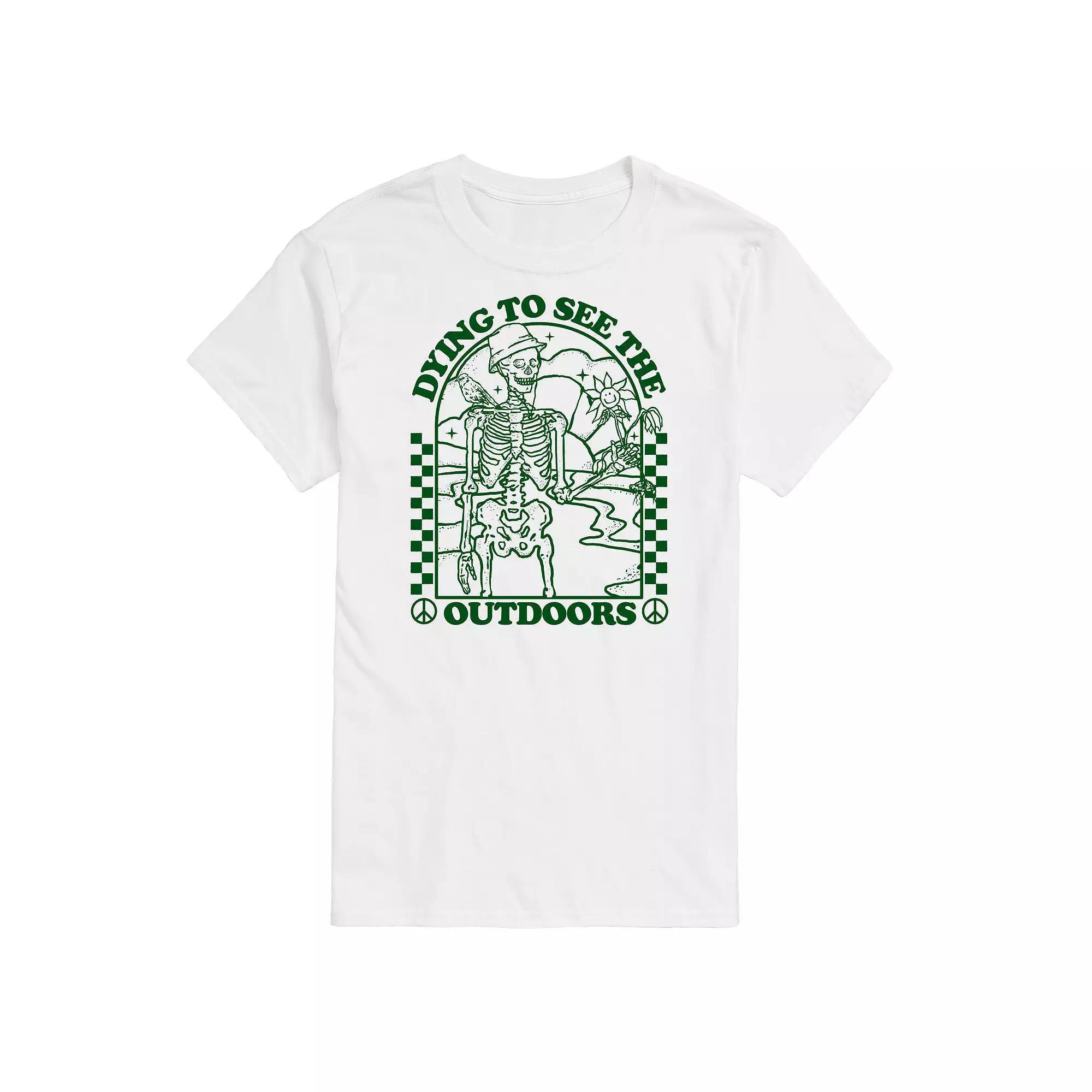 Men's Dying To See Outdoors Tee, Size: Small, White Product Image