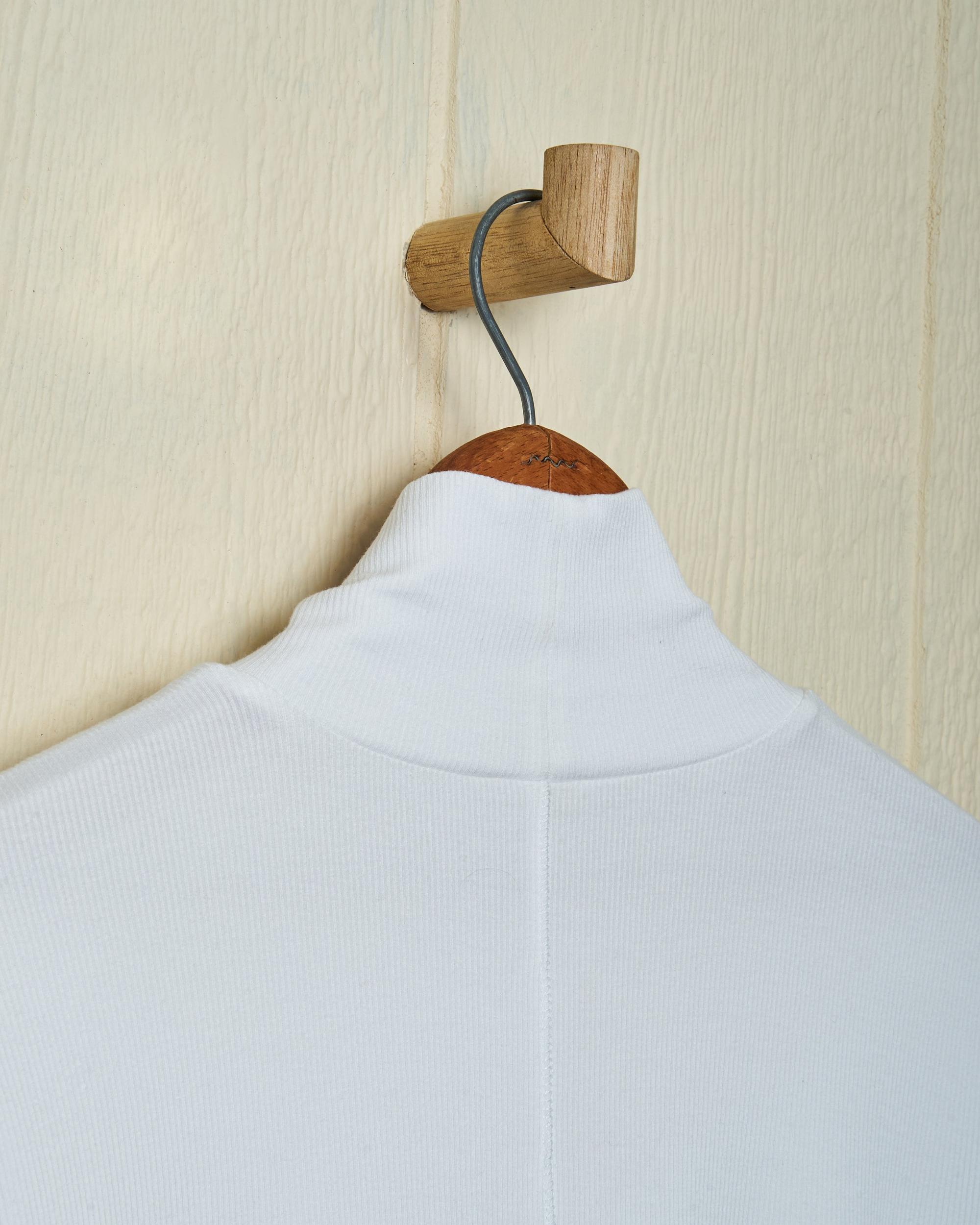 Chelsea Ribbed Knit Top in White Product Image