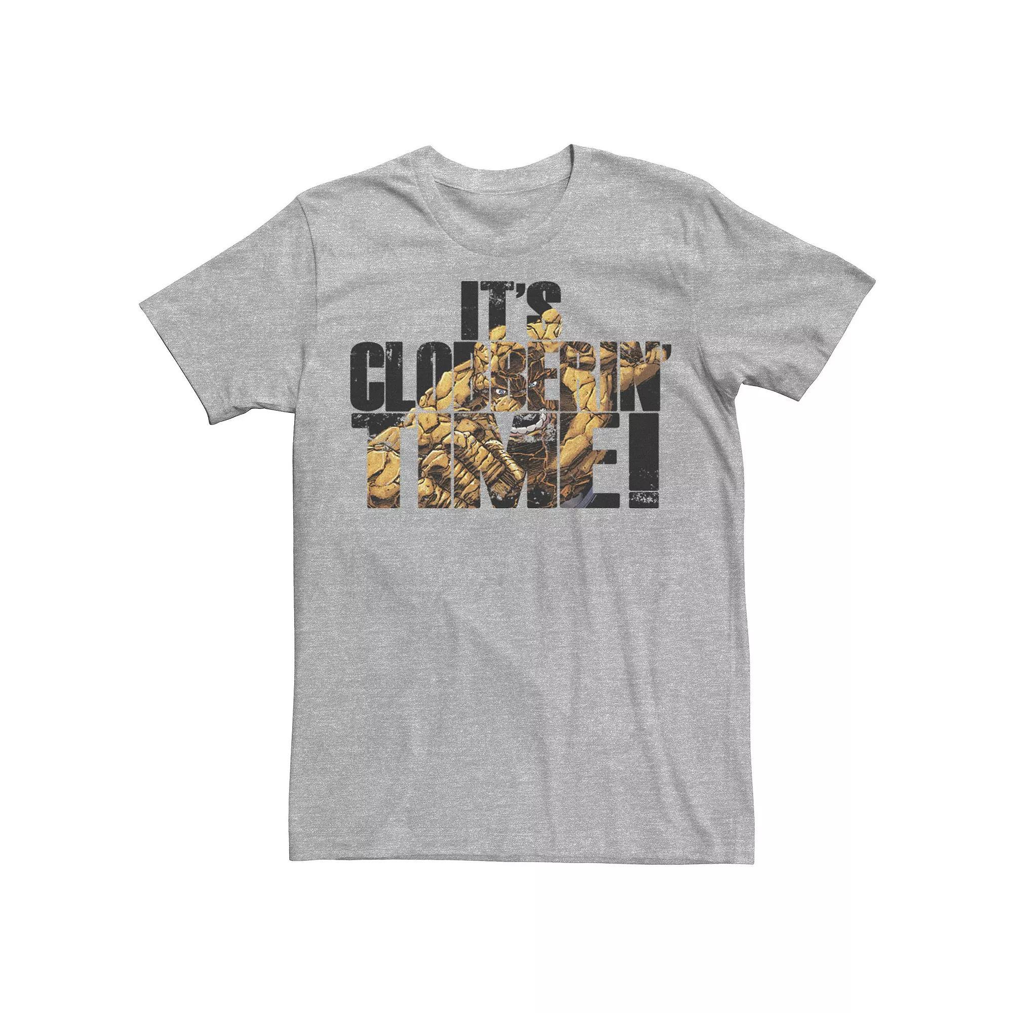 Men's Marvel Fantastic Four It's Clobberin' Time Text Fill Tee,  Product Image
