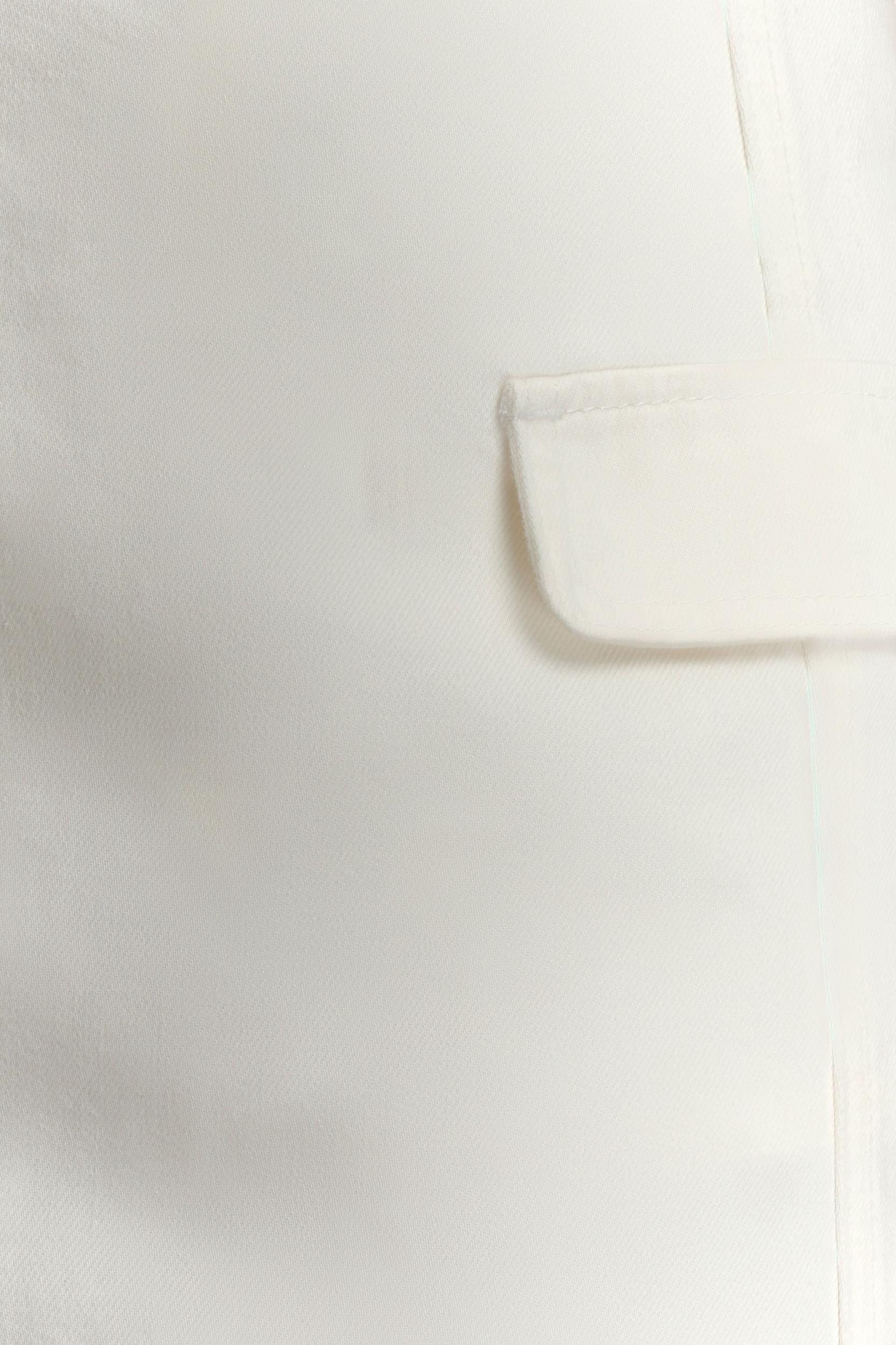 Rosalyn Mini Denim Skort - White Product Image