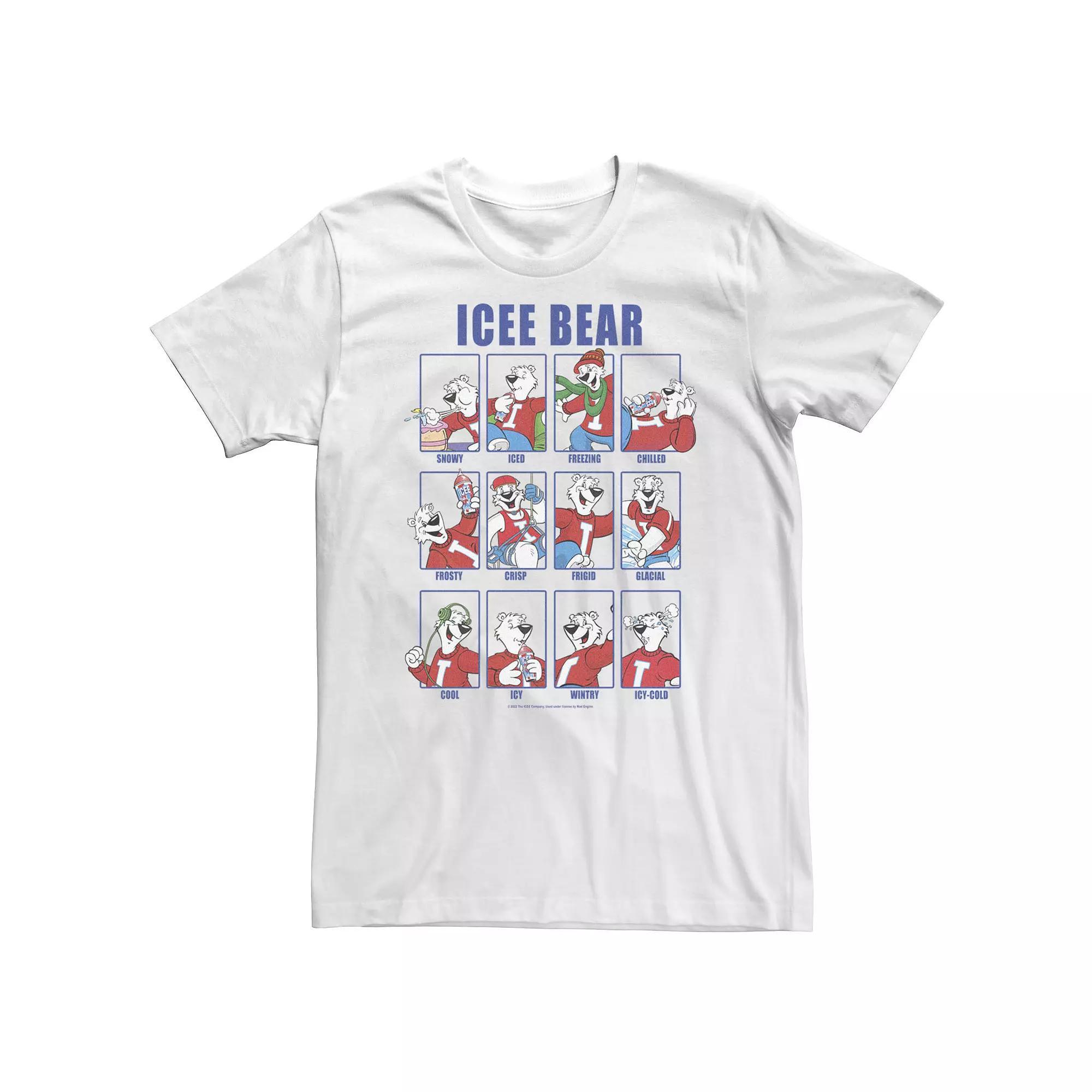 Big & Tall ICEE Bear Emotions Portrait Panels Tee, Men's,  Product Image