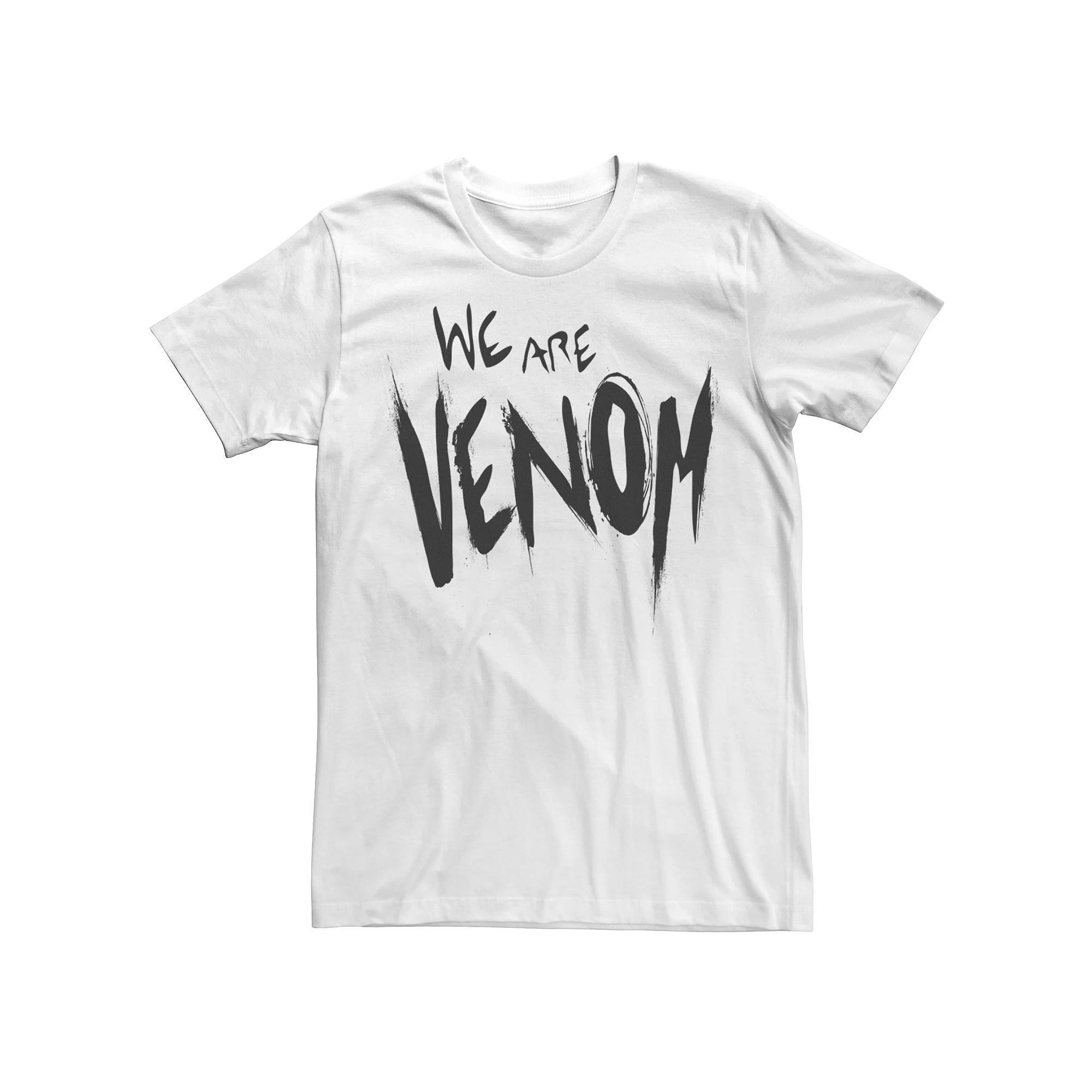 Men's Marvel We Are Venom Large Text Tee, Size: XL, White Product Image