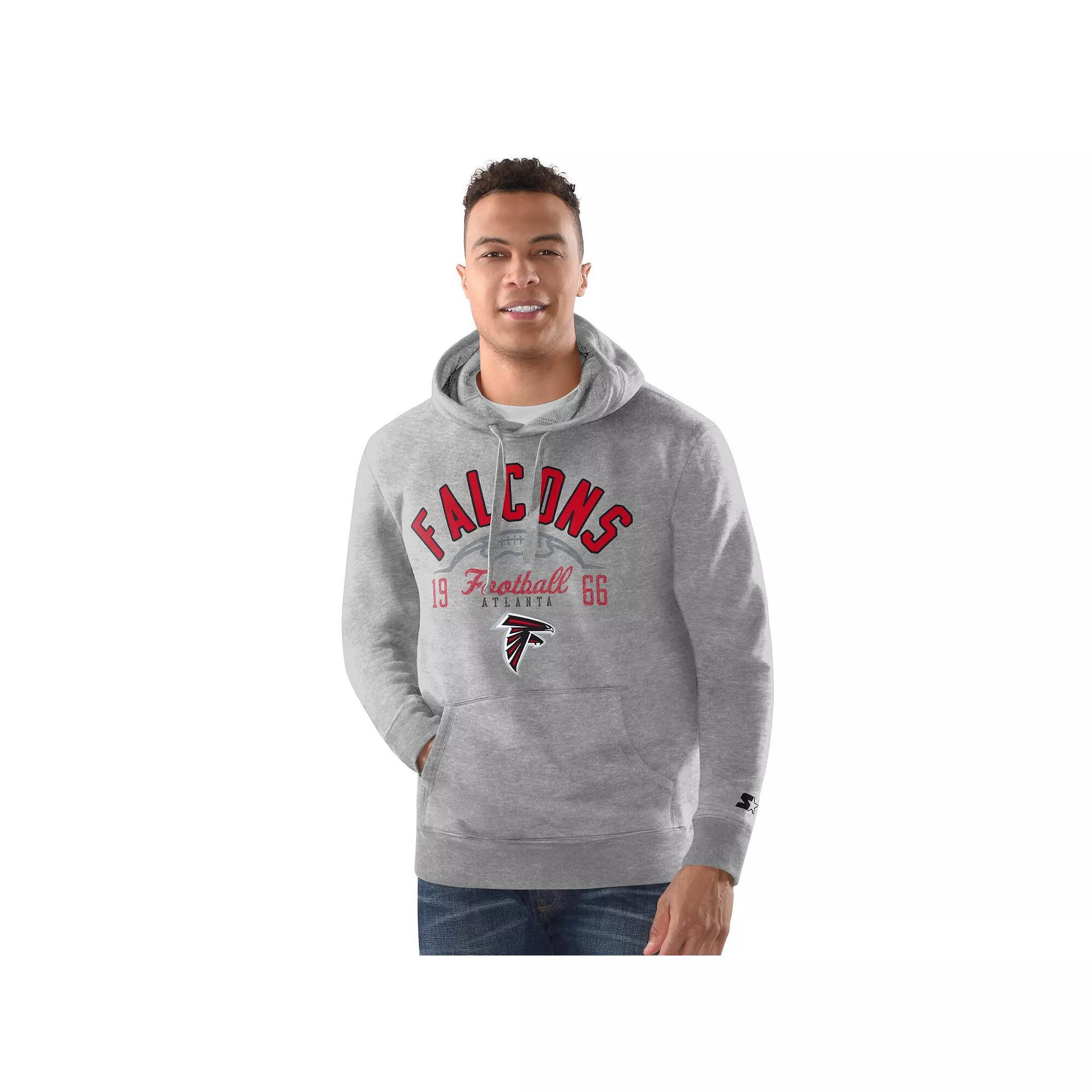 Men's Starter Heather Gray Philadelphia Eagles Pullover Hoodie,  Product Image