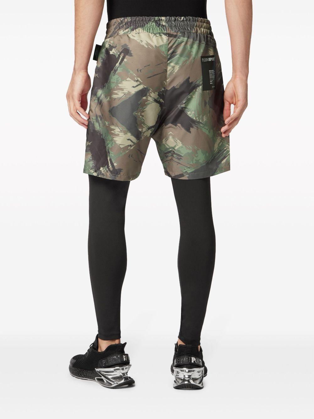 camouflage-print layered track pants Product Image