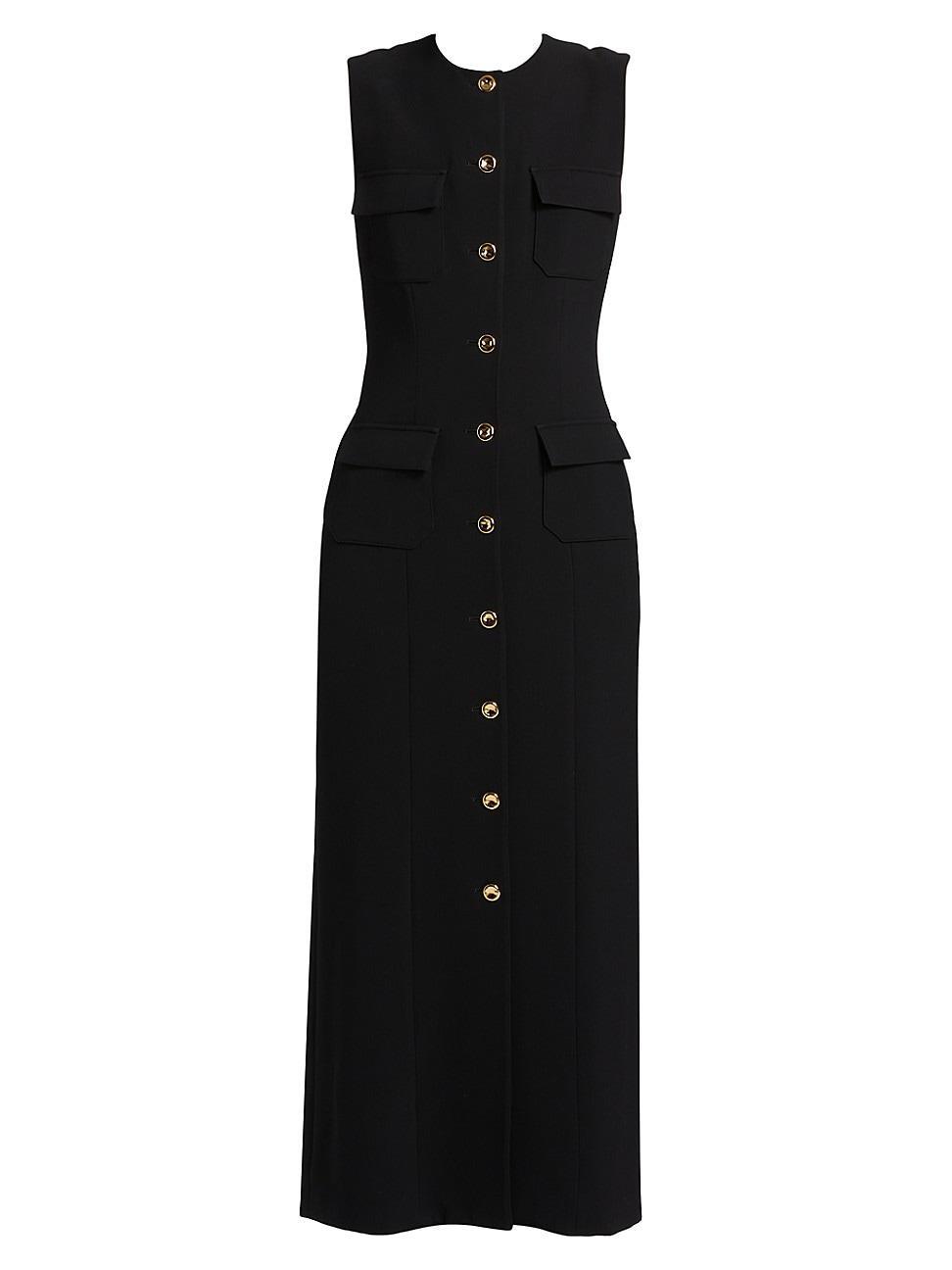Womens The Corinne Buttoned Sheath Dress Product Image