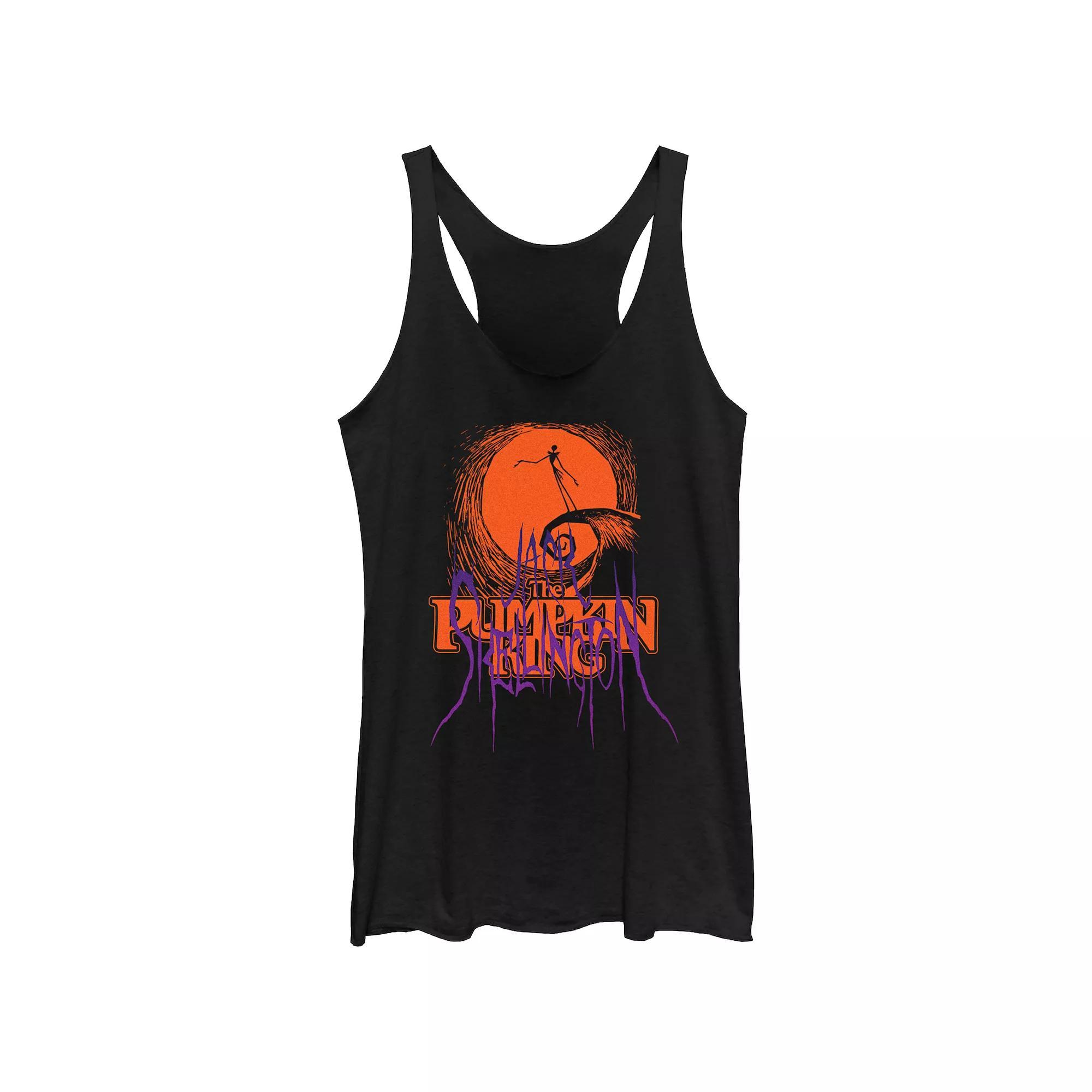 Disney's Lilo & Stitch Women's Ohana Means Family Stitch Crest Tri-Blend Racerback Tank Top, Girl's,  Product Image