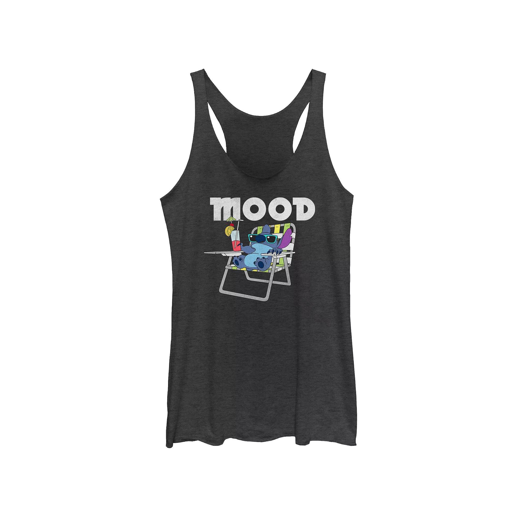 Disney's Lilo & Stitch Experiment 626 Alien Mode Juniors' Tri-Blend Racerback Tank Top, Girl's,  Product Image