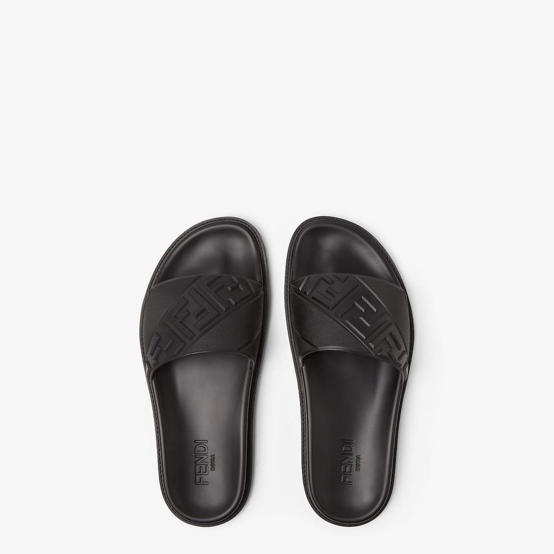 SlidesBlack rubber footbed Product Image