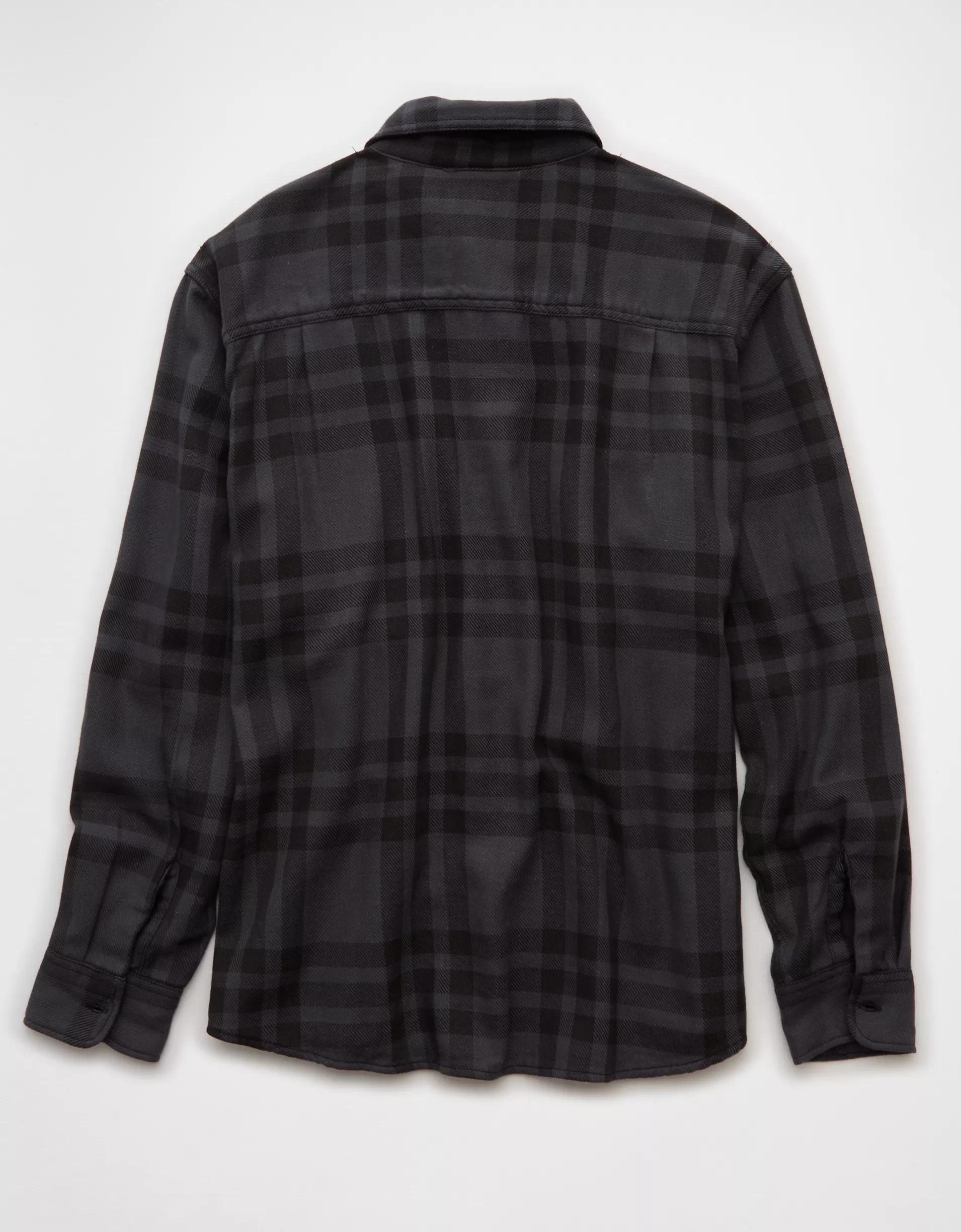 AE Textured Flannel Shirt Product Image