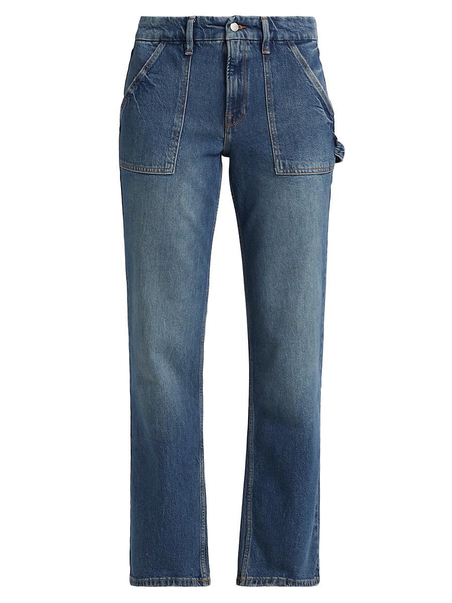 Womens Good Icon Mid-Rise Carpenter Jeans Product Image