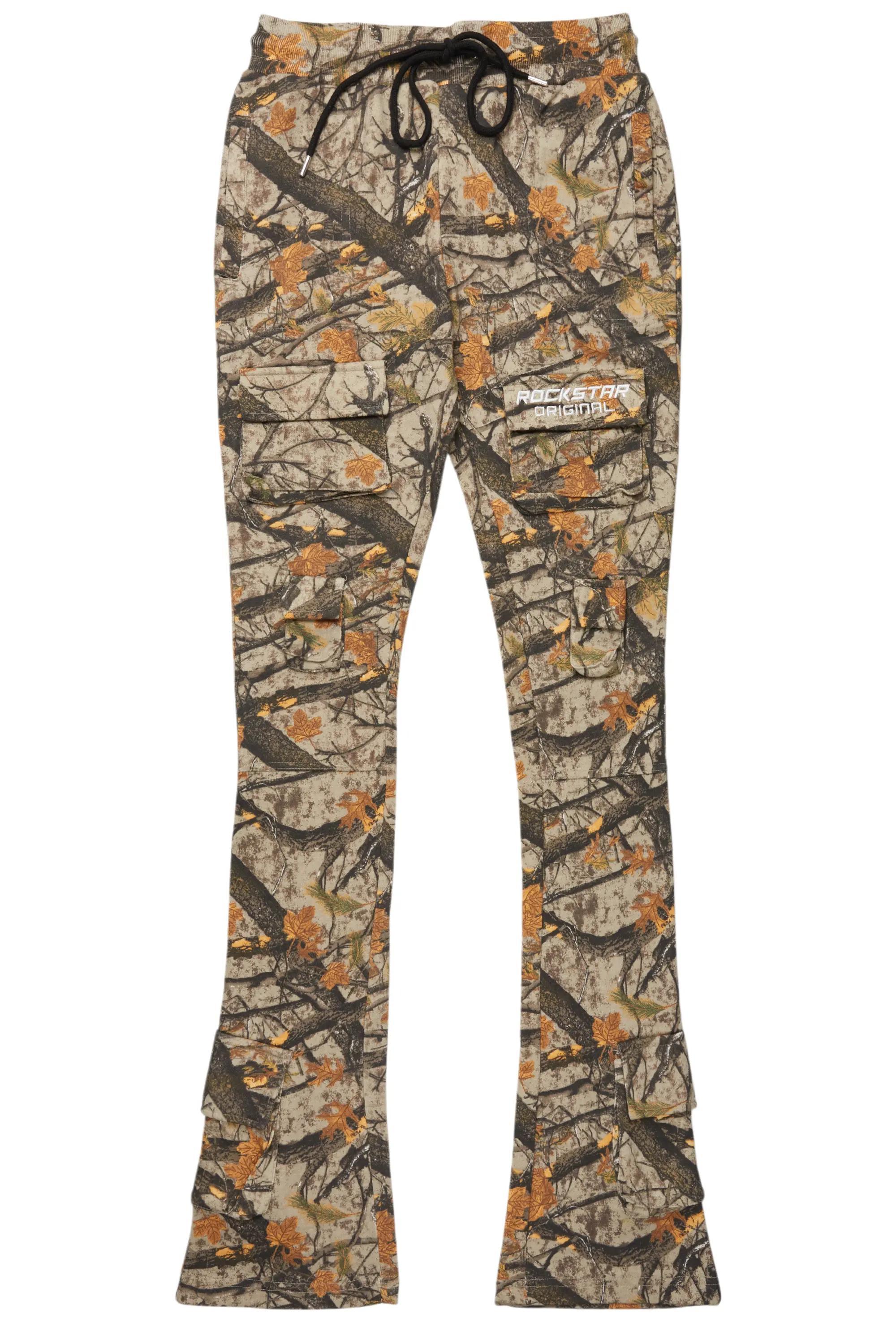 Connor Tree Camo Stacked Flare Track Pant Male Product Image