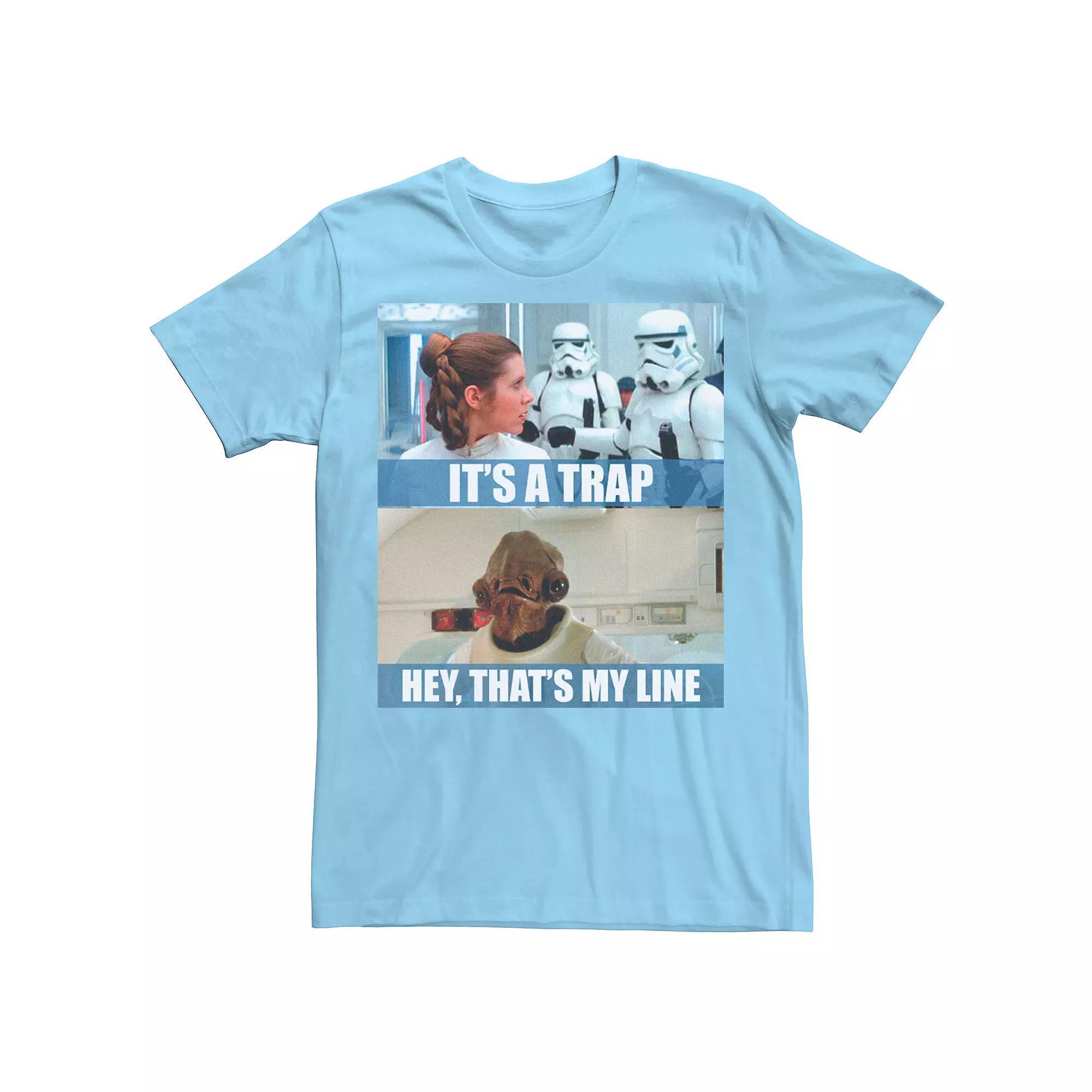 Men's Star Wars It's A Trap Hey That's My Line Tee,  Product Image