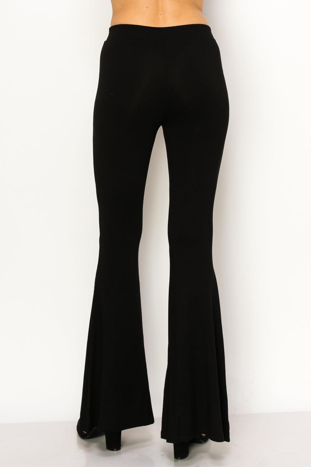 Eyelet Lace Up Flare Pants Product Image