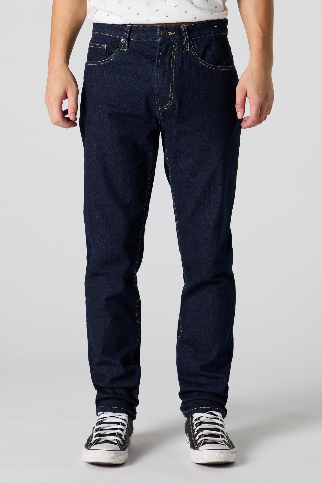 Dark Wash Rigid Straight Leg Jean Male Product Image