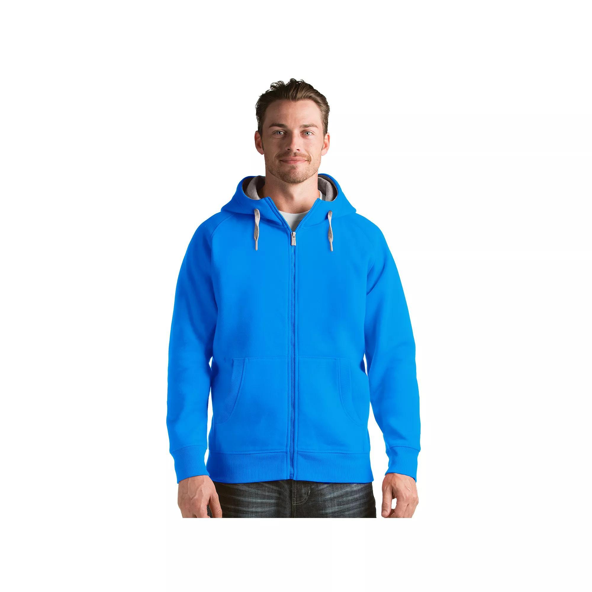 Men's Antigua Victory Full-Zip Hoodie, Size: XXL, Columbia Blue Product Image