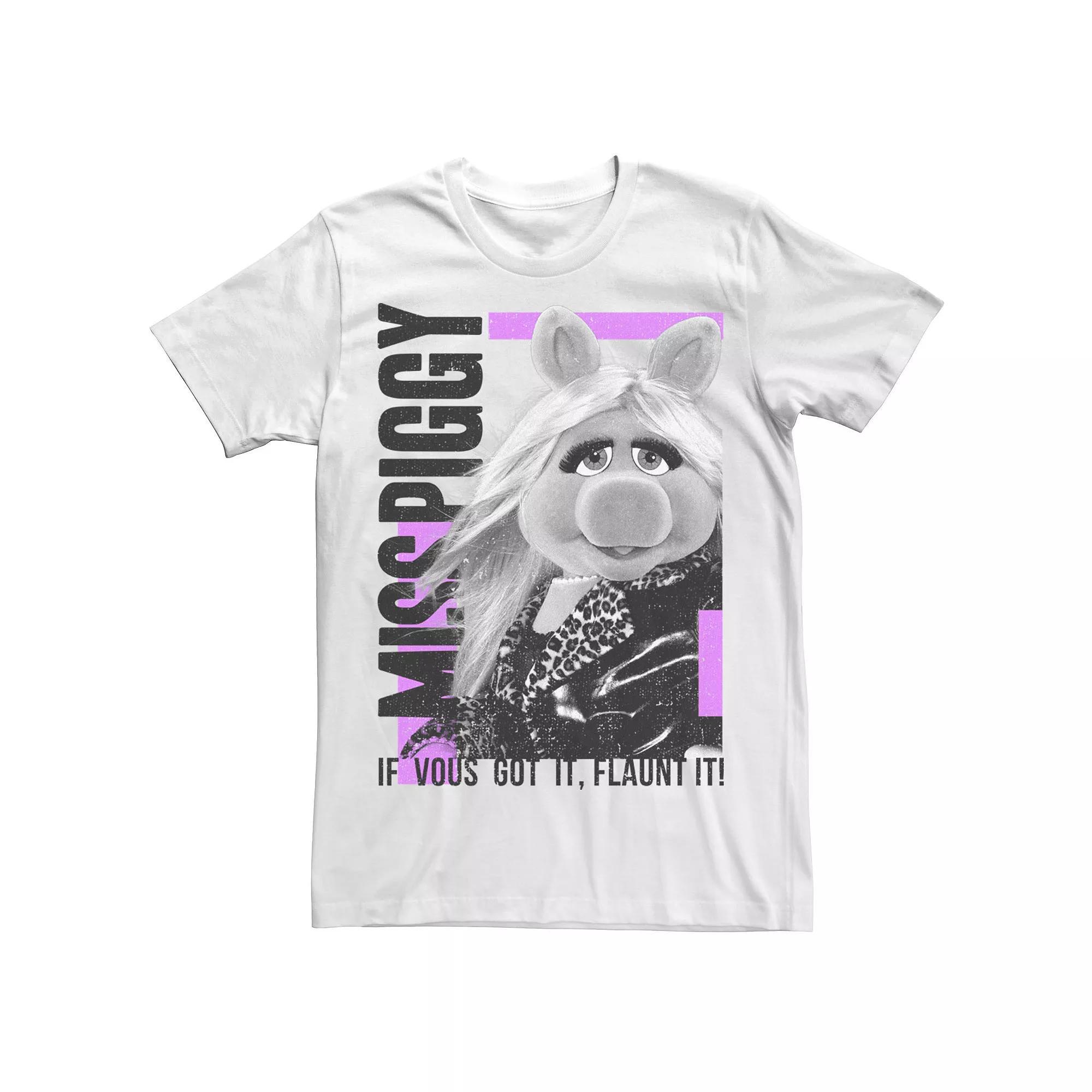 Men's Muppet Flaunt It Miss Portrait Tee, Size: XXL, White Product Image