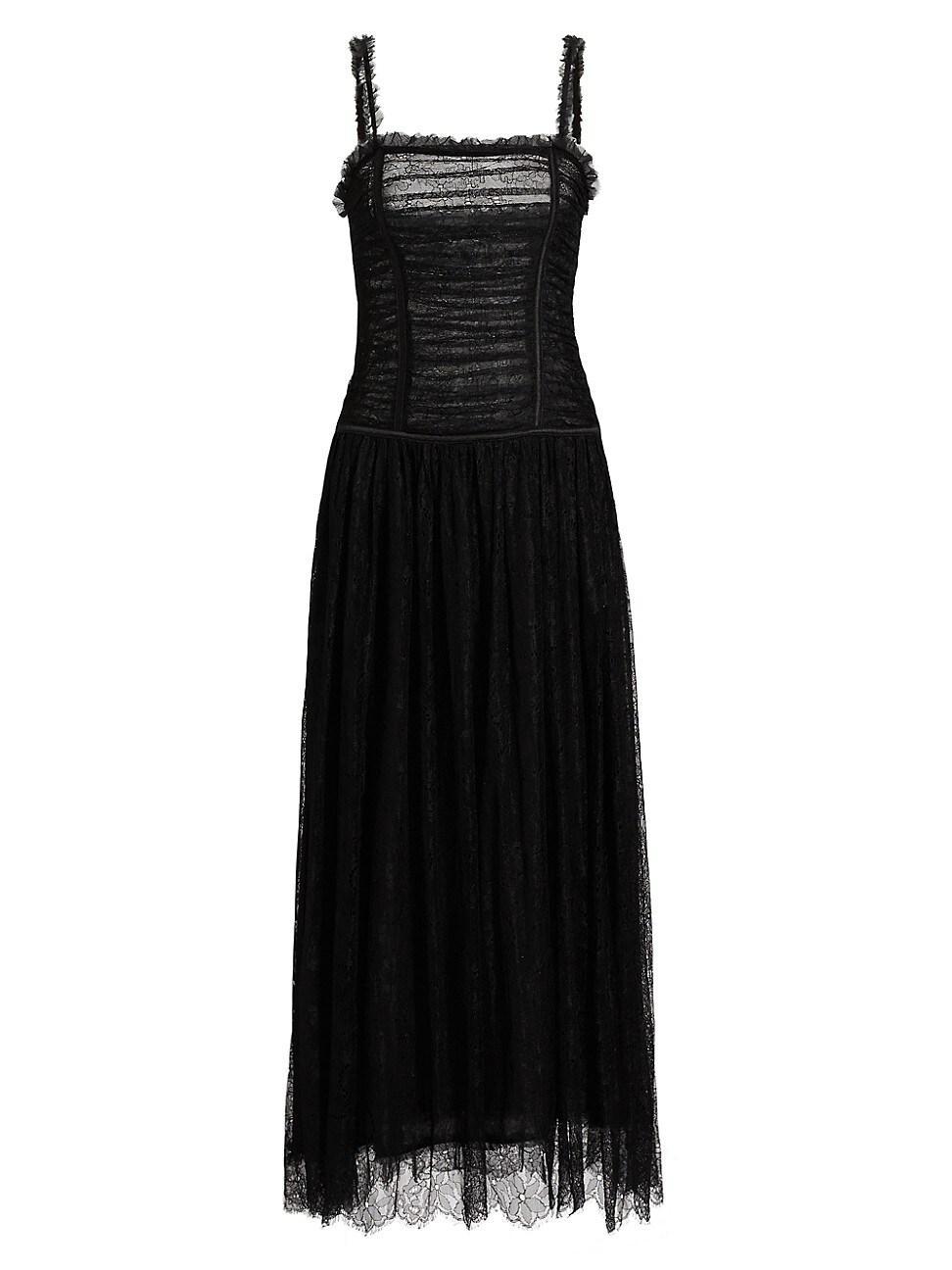 Womens Florelle Chantilly Lace Midi-Dress Product Image